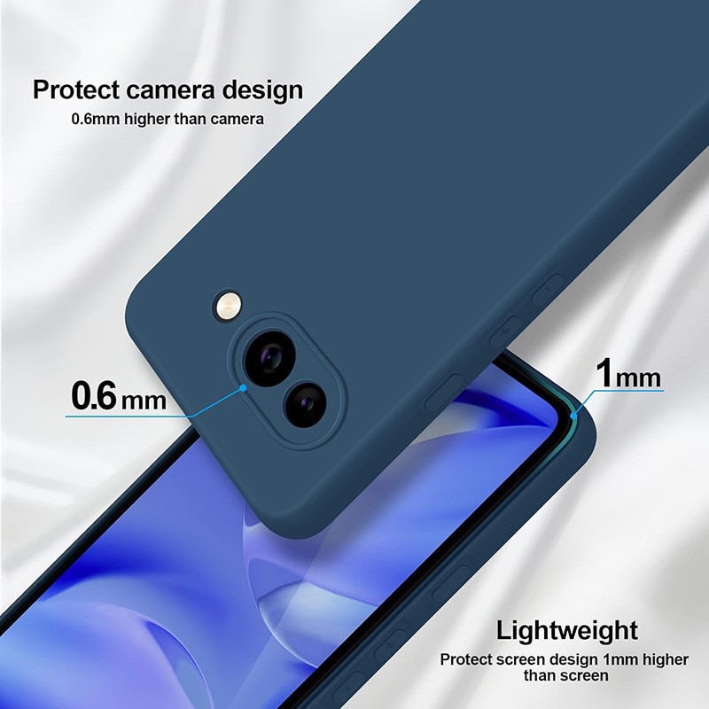 Carcasa compatibil cu Google Pixel 9A, silicon, ultra subtire, rezistentă la şocuri, albastru închis
