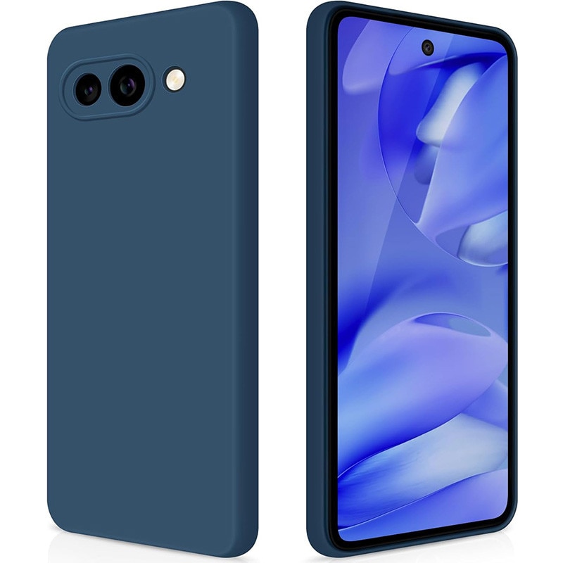 Carcasa compatibil cu Google Pixel 9A, silicon, ultra subtire, rezistentă la şocuri, albastru închis