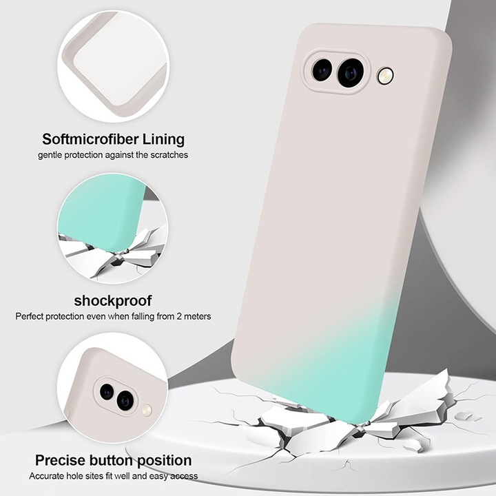 Carcasa compatibil cu Google Pixel 9A, Ultra Subtire, Bej