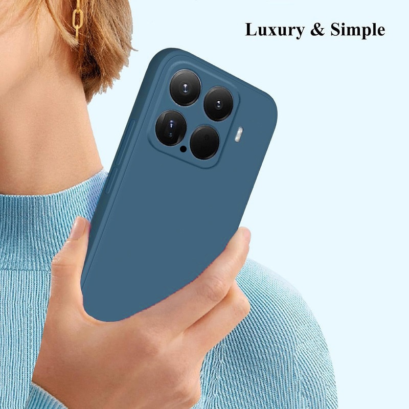 Husa compatibil cu Xiaomi 15 5G, silicon, albastru inchis