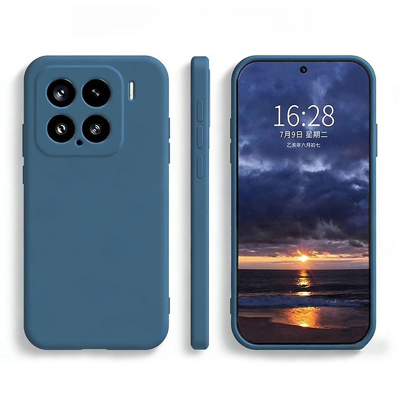 Husa compatibil cu Xiaomi 15 5G, silicon, albastru inchis
