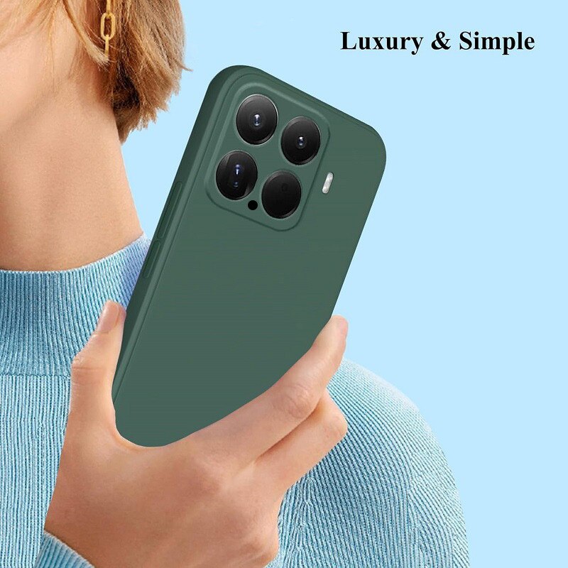Husă telefon compatibil cu Xiaomi 15 5G, silicon, verde închis