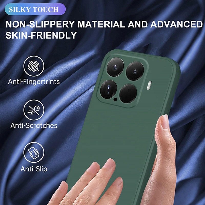 Husă telefon compatibil cu Xiaomi 15 5G, silicon, verde închis