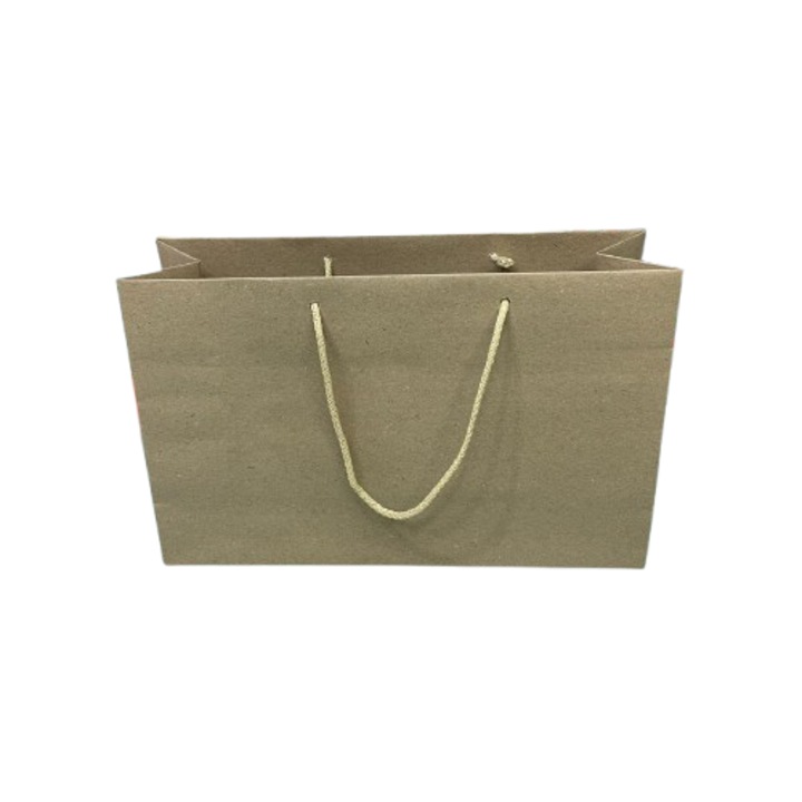 Punga cadou - Nicas - kraft/natur - 23x16x8 cm - tip Mi