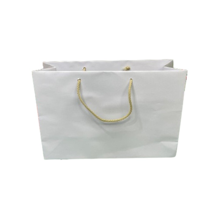 Punga cadou, Nicas, alb, 23x16x8 cm - tip Mi