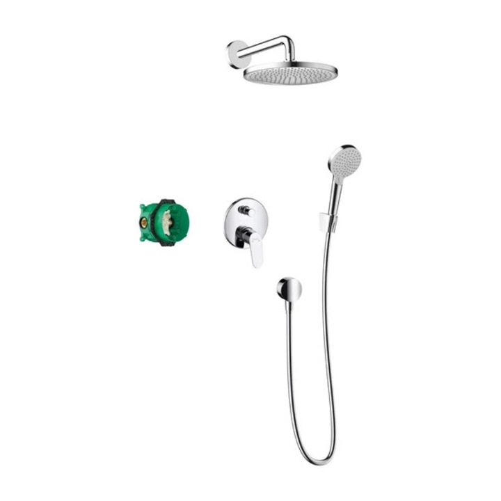 Sistem de dus incastrat Hansgrohe Crometta S 240 crom lucios