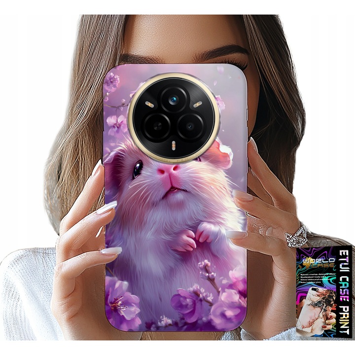 Szilikon telefontok, World Case, SLODKI CHOMIK, védelem 0, 2, többszínű, kompatibilis Realme 14 Pro+ 5G