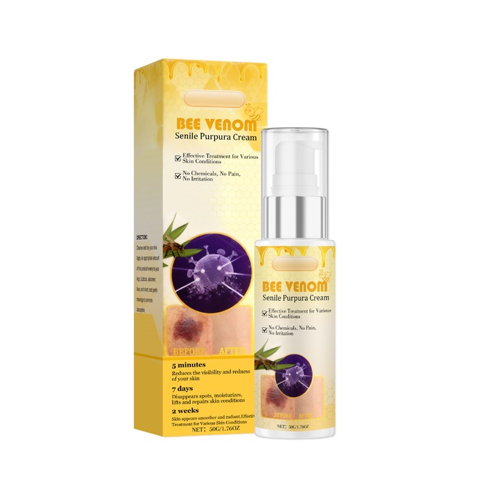 Крем за лице с пчелна отрова, естествен, хидратиращ, 50ml