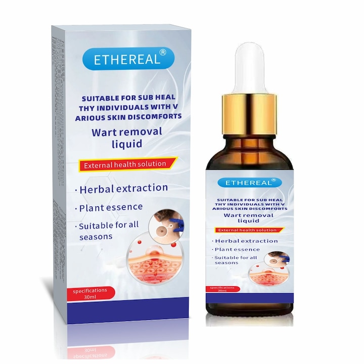 Külső folyadék szemölcsök eltávolítására, 30ml, testápolási kezelések