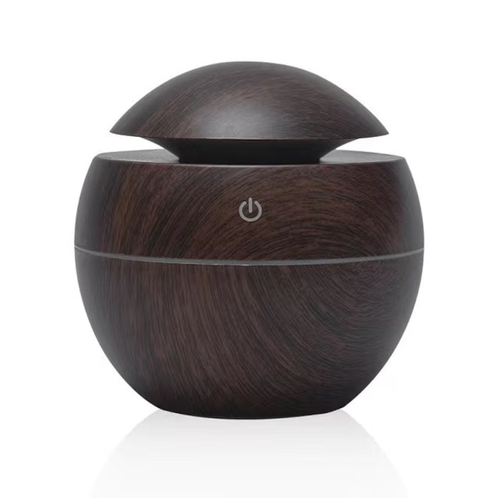 Umidificator mare cu doua duze, difuzor de aroma portabil, protectie anti-uscaciune, alimentare USB, alb