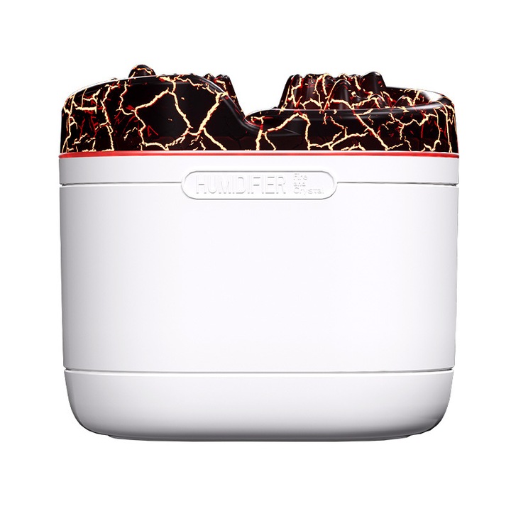 Párásító repedéses dizájnnal, hangulatvilágítási effektussal, dupla szórással, 1.2 L, asztali porlasztó