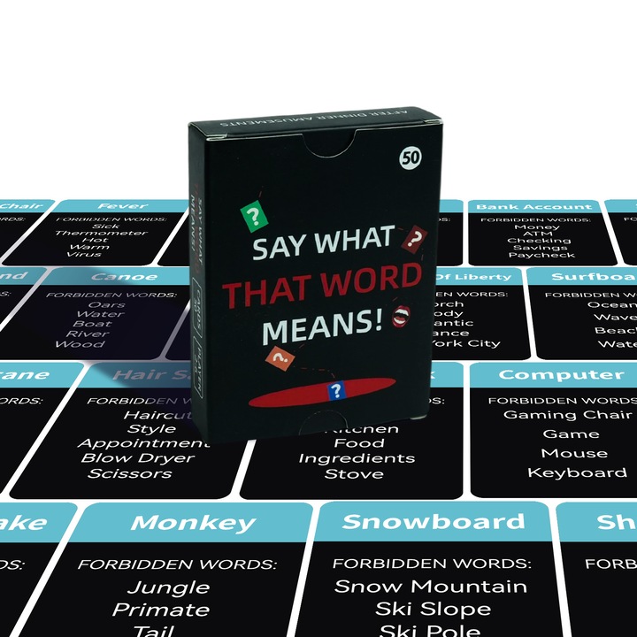 Társasjáték, 100 kártyás készlet, interaktív, csapatépítéshez, családi