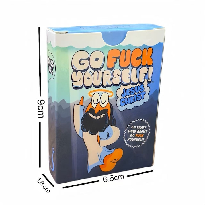 Joc de societate Go Fish pentru adulti, 100+ carti cu meme de pescuit si glume, 10-15 minute per joc