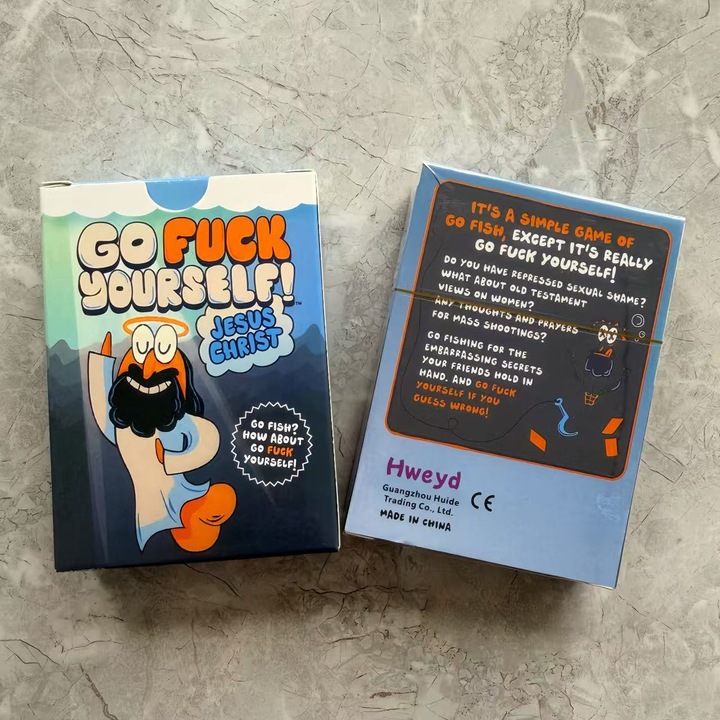 Társasjáték, Szórakoztató kártyák, 100+ kártya, horgászat témájú, felnőtteknek, 10-15 perces játékidő