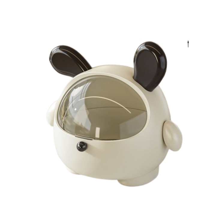 Cutie de depozitare pentru intrare, cu suport pentru chei, capac transparent, 30x20x15cm