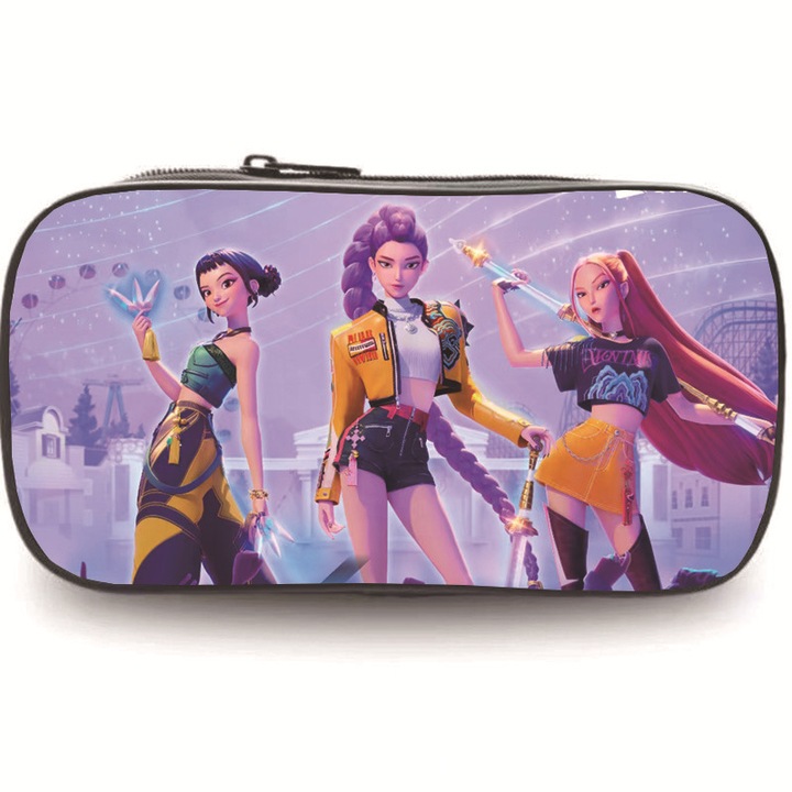 Penar Demon Hunter, imprimeu desenat, capacitate mare, cu maner dublu, H12