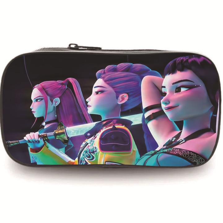 Penar cu imprimeu desenat Demon Hunter, capacitate mare, cu maner dublu, H23