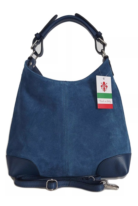 Geanta dama, Vera Pelle, din piele naturala, dimensiuni 26x41x11cm, cu curea reglabila