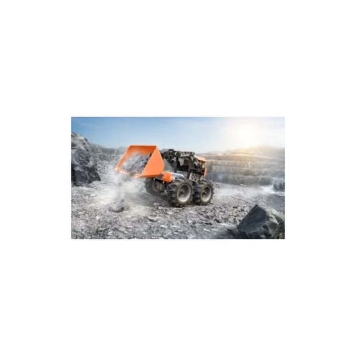 Kit STEM Incarcator frontal de asamblat, 73 piese, 23x15x6.5cm, multicolor