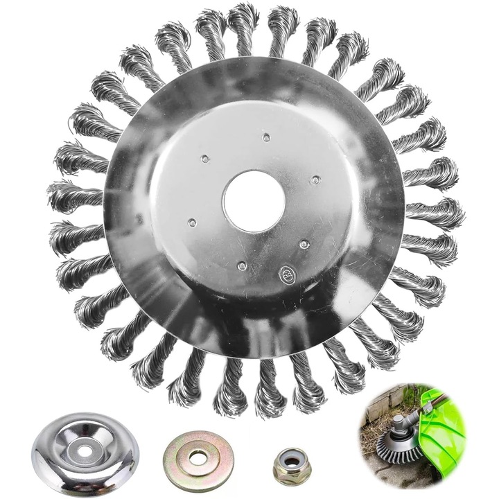 Cap taietor pentru motocoasa - 150x25.4mm, Unealta pentru plivit gazon, gradina, agricultura (6 inch)