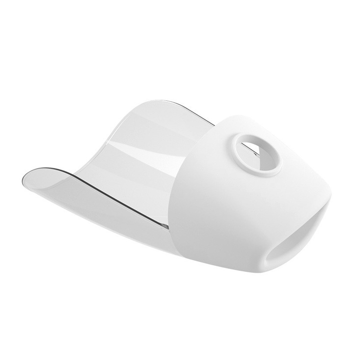 Удължител за кран за деца, устройство против пръски, бял, комплект от 3 броя