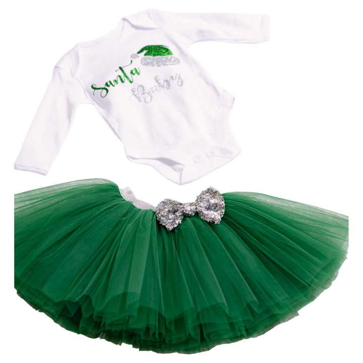 Set pentru nou-născuți, roșu, 50-56 cm, pentru fete, include body și fustă