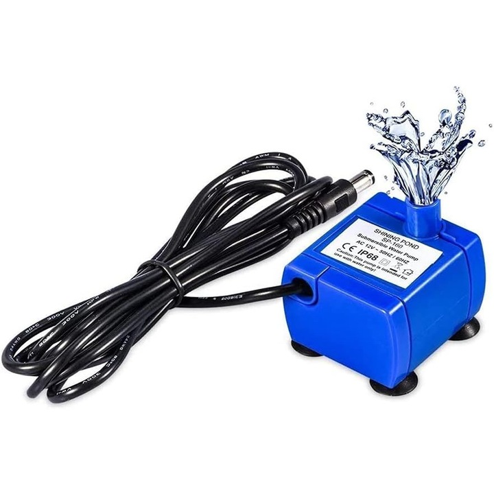 Pompa de apa pentru fantana pisici, 5.9ft cablu, compacta, eficienta energetic