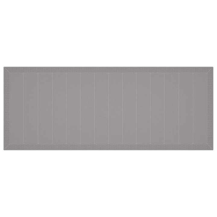 Set de masa pentru gradina 9 pcs Gri deschis Ratan Polt, vidaXL, 3378749