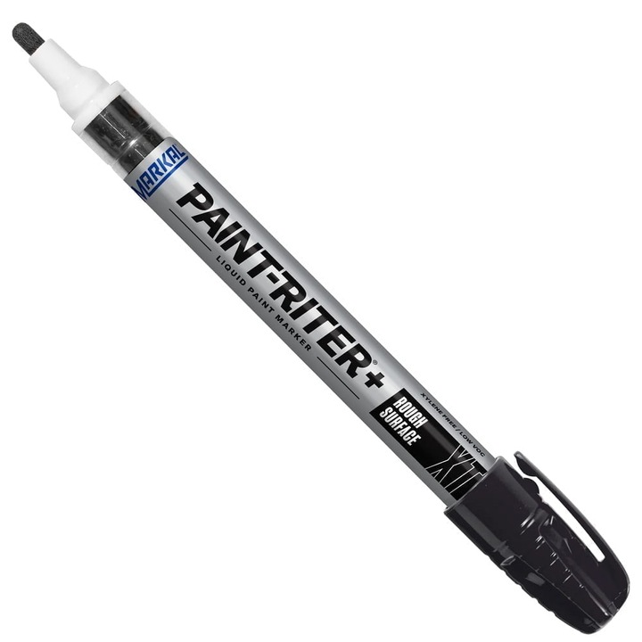 Set 12 bucati Marker vopsea Paint Riter pentru suprafete dure, negru