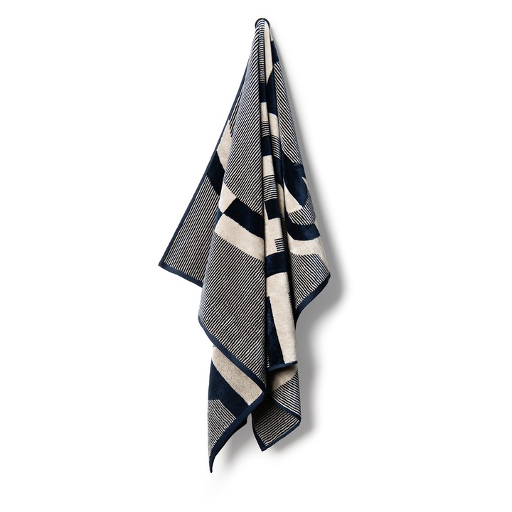 Prosop de baie La Reina, Cavalier, bleumarin, 95x150 cm