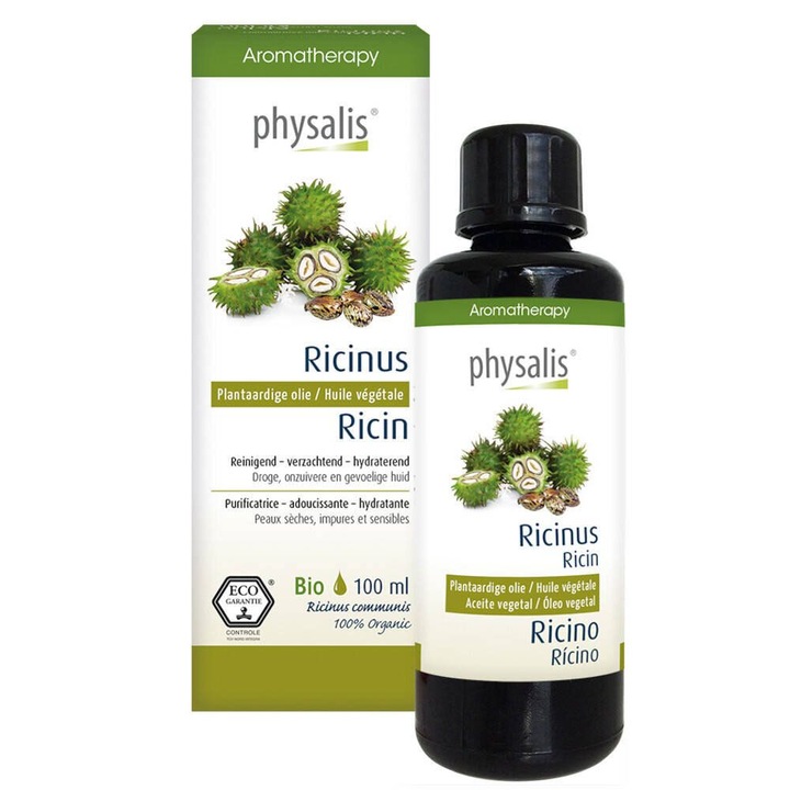 Био рициново масло за коса и мигли, 100 мл, Physalis