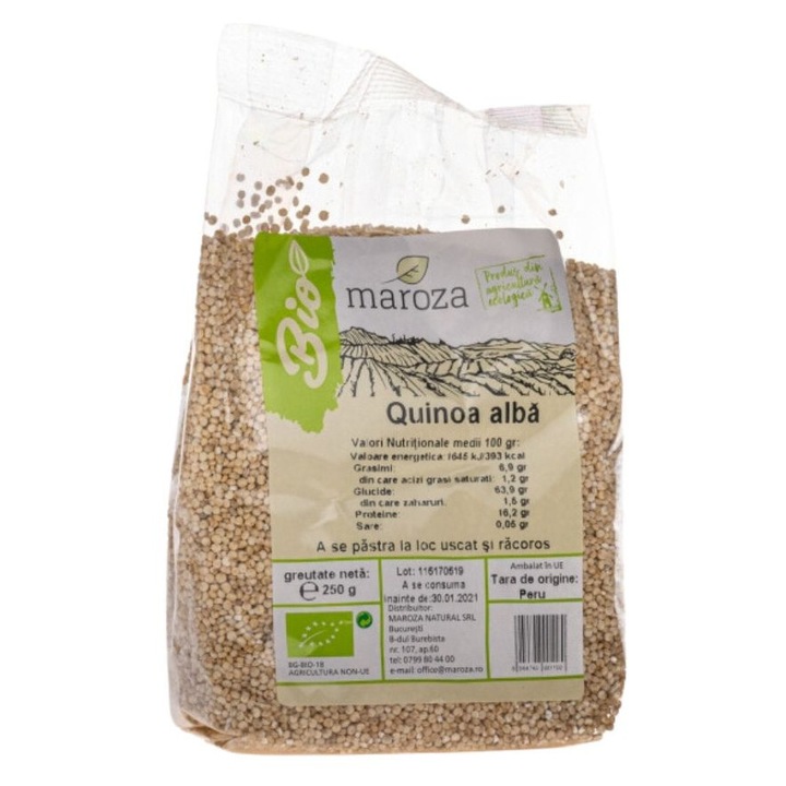 Quinoa alba bio, 250g, Maroza