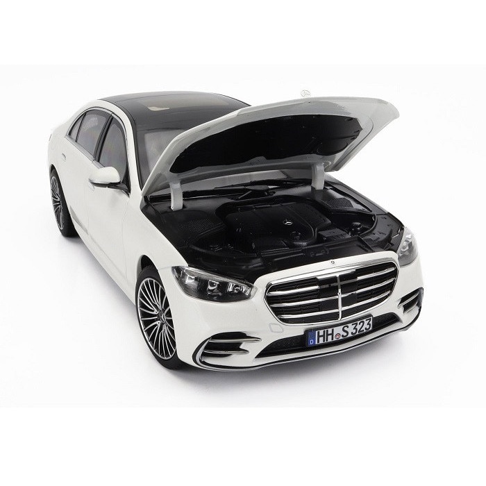 Macheta Mercedes-Benz S-Class AMG-Line 2021 alb metalic 1/500pcs
