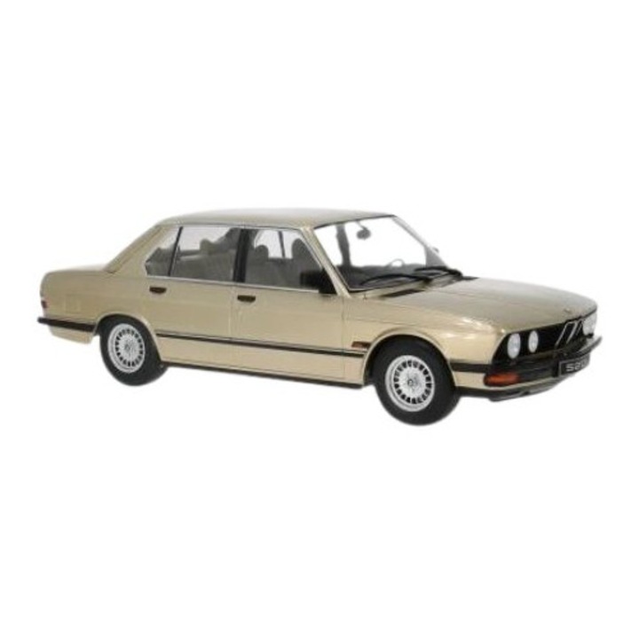 BMW 520i (E28) Autómodell, Arany, 1:18 IXO
