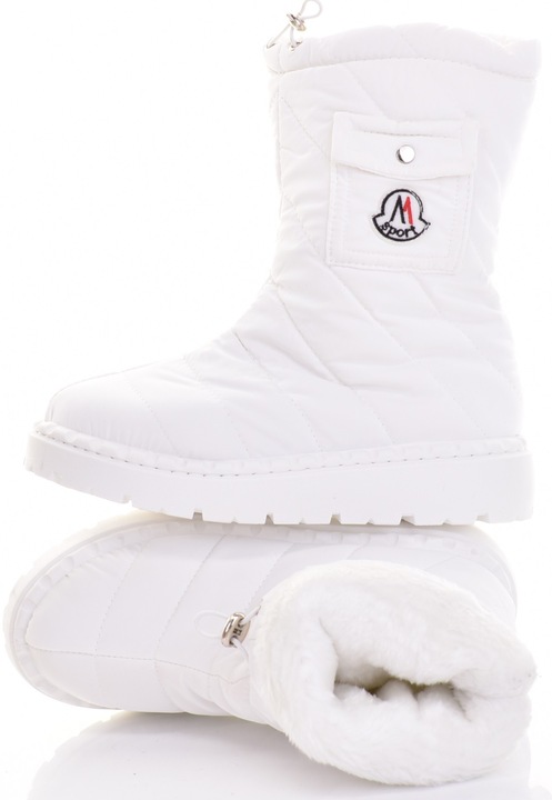 Cizme dama Martinus, sintetic, inalte, calduroase, albe