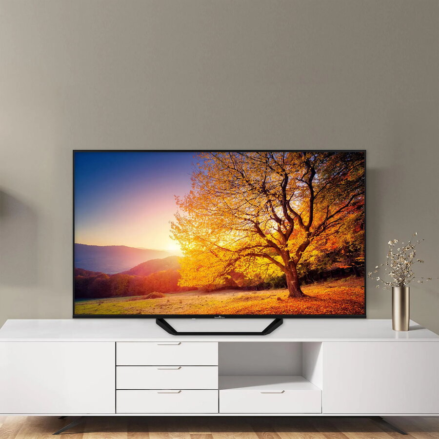 Televizor QLED Smart Tech 55QG06K, 139 cm, UHD 4K Google TV, Wi-Fi, Bluetooth, Dolby Audio, Negru