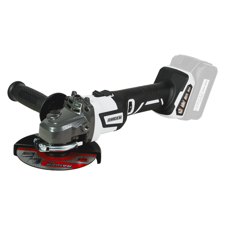Polizor Unghiular 20V 125mm fara incarcator si acumulator, RAIDER RDI-AGB81