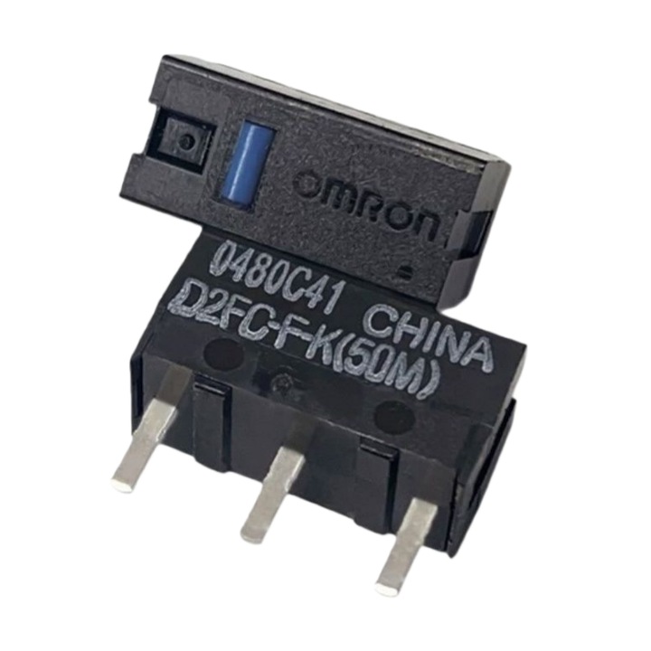 Microcomutator pentru mouse Omron (D2FC-F-K-50M) Durata de viata de 50 de milioane de clicuri Compatibil cu majoritatea modelelor de mouse (pachet de 2 bucati)