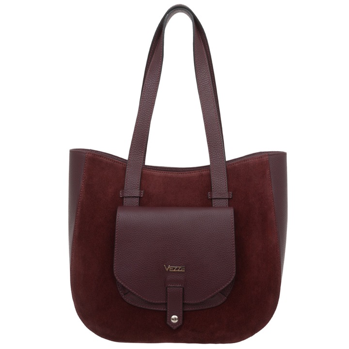 Vezze női táska, velúr, több rekesszel, változatos méretek