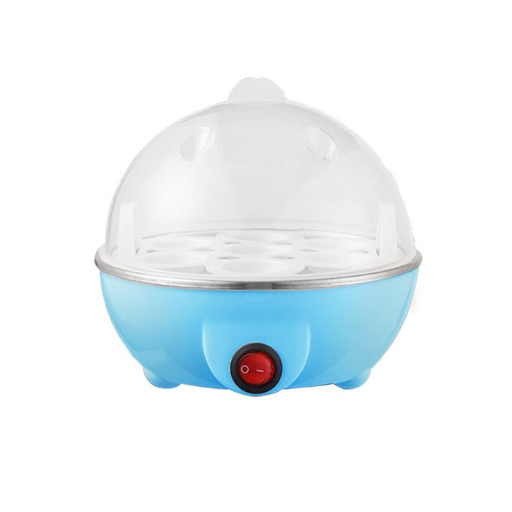 Aparat de gatit cu aburi, UAO, capacitate 7 oua, auto-oprire, multicolor