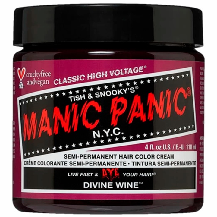 Vopsea de par Manic Panic Divine Vine, burgundy, 118 ml