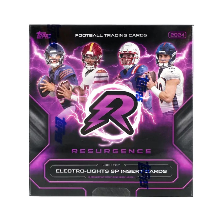 2024 Topps Resurgence Football Mega Doboz (48db Amerikai Focis kártya, benne 4db Insert, 5db Exclusive Parallel és 1db Sorszámozott Parallel Kártya!)
