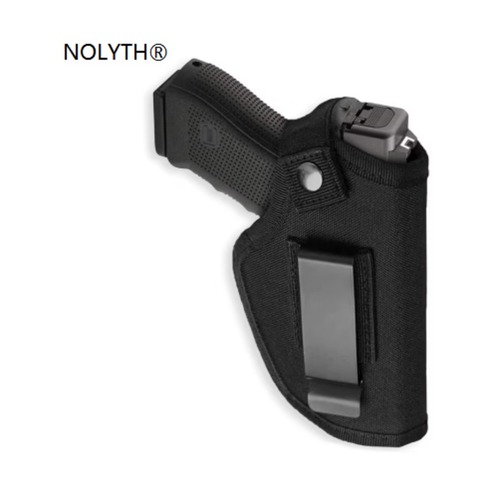 Toc pistol NOLYTH, carlig detasabil, ergonomic, negru