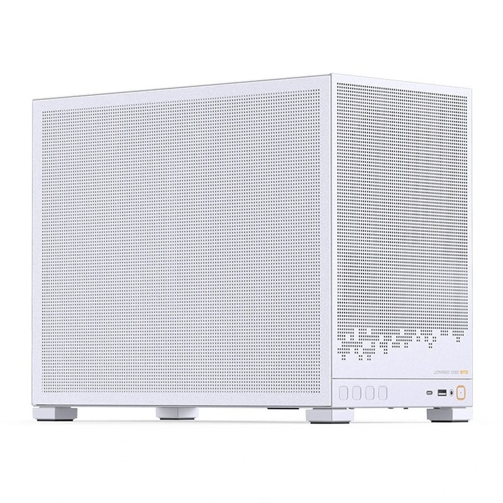 Carcasă PC Jonsbo D32 STD Mesh microATX mini-turn, compatibilă cu conectare posterioară, albă