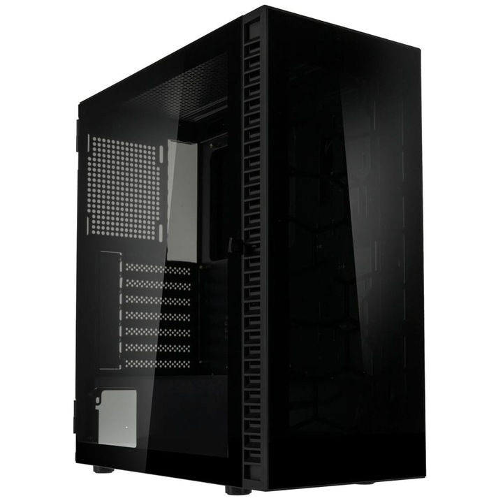 Carcasa Kolink Observatory HF Glass Midi Tower, 200x449x390mm, suport Mini-ITX/Micro-ATX/ATX, neagra