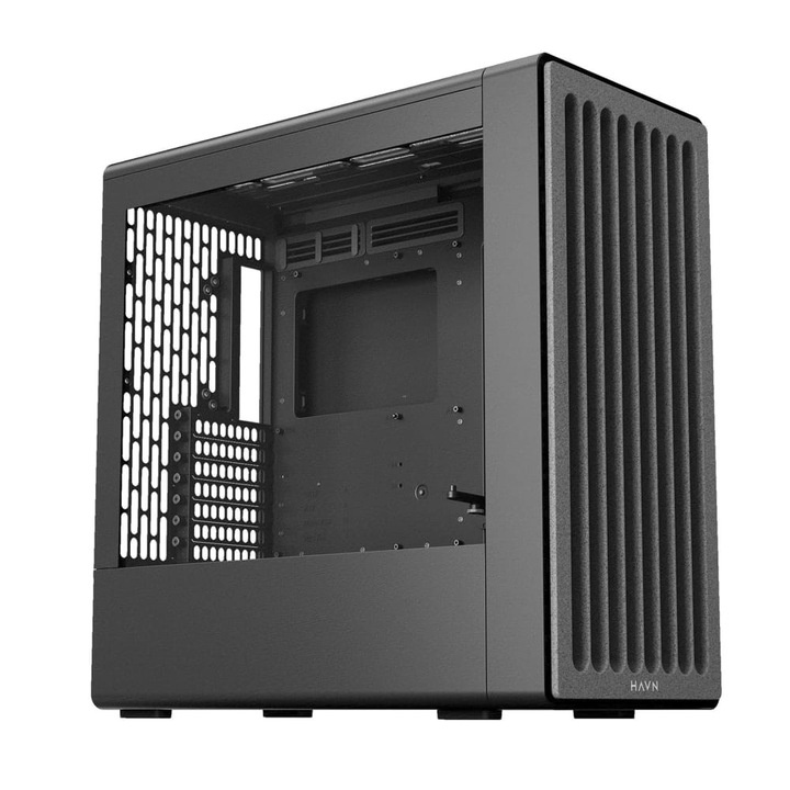 HAVN BF 360 PC кутия, Midi-Tower, E-ATX, закалено стъкло, черна