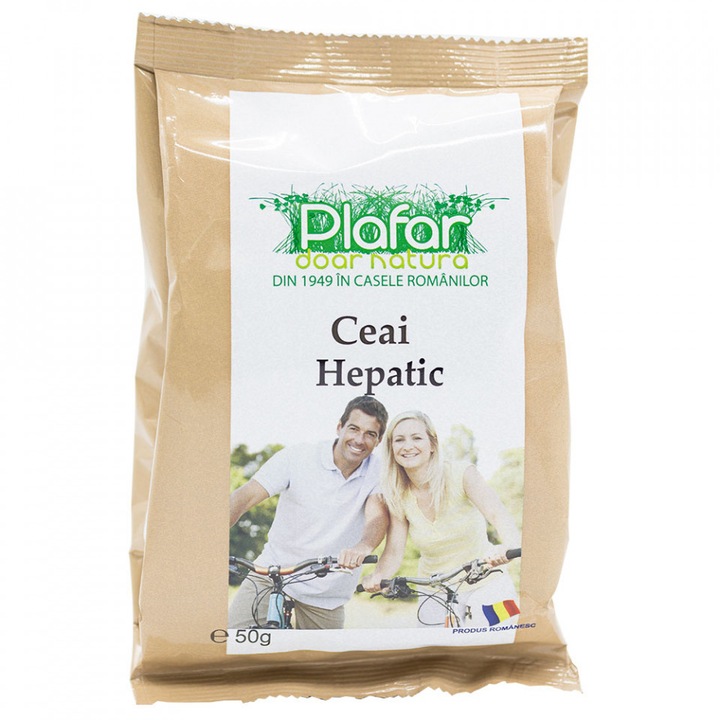 Ceai Hepatic, Plafar, 50g, amestec de plante naturale, cu papadie