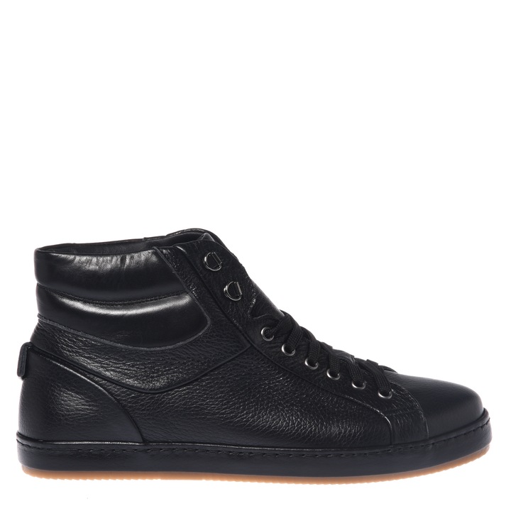 Baldinini, Pantofi sport mid-cut din piele, Negru