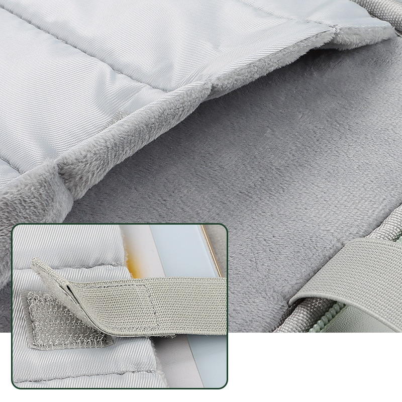 Husa de protectie pentru tableta, ZOUN, 11 inch, impermeabila/rezistenta la socuri, rezistenta la abraziune, cu mai multe compartimente de depozitare, capacitate mare, material nailon, verde