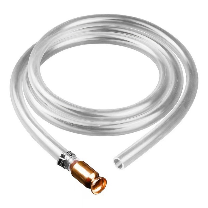 Pompa manuala de transfer lichide de 2 m, ZGGZERG, cu furtun ranforsat, rezistenta la coroziune, potrivita pentru aspirarea uleiului si diverse operatiuni de transfer lichide. Transparenta